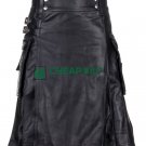 Leather Utility Kilt - Leather Kilt for Men - CheapKilt