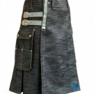 Durable Denim Kilt - Kilt for Stylish Men - Cheap Kilt