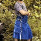 Stylish Blue Denim Kilt - High Quality Kilt - Cheap Kilt