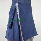 Deluxe Denim Kilt - Utility Denim Kilt - Cheap Kilt