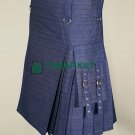 Elegant Deluxe Denim Kilt - Fashionable Denim Kilt - Cheap Kilt