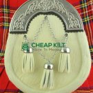 Genuine Leather Cowhide Sporran - Full Dress Sporran - Cheap Kilt
