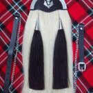 White Horse Hair Sporran - Sporran With Cantle - Cheap Kilt