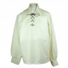 Mens Jacobite Ghillie Shirt | White Kilts Shirt | Cheap Kilt
