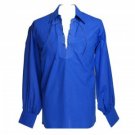 Elegant Blue Ghillie Shirt | Jacobite Ghillie Shirt | Cheap Kilt