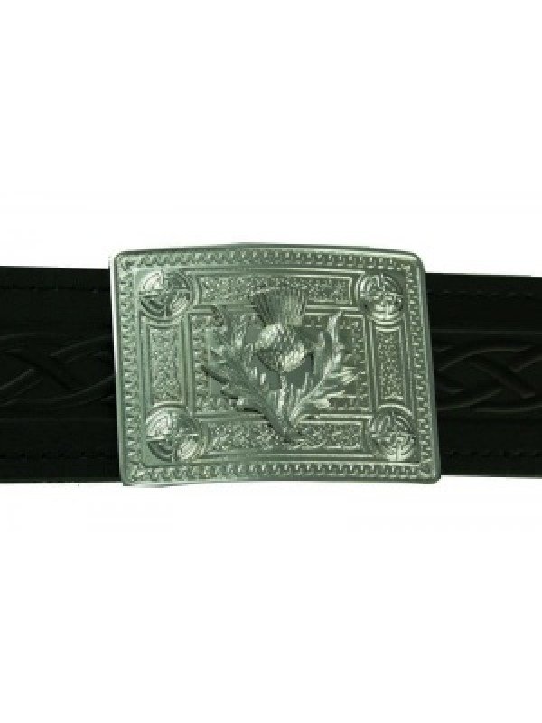 Celtic Knot For Belt | Knot with Thistle mount Buckle | Cheap Kilt