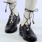 Black Ghillie Brogues | Traditional Leather Shoes | Cheap Kilt
