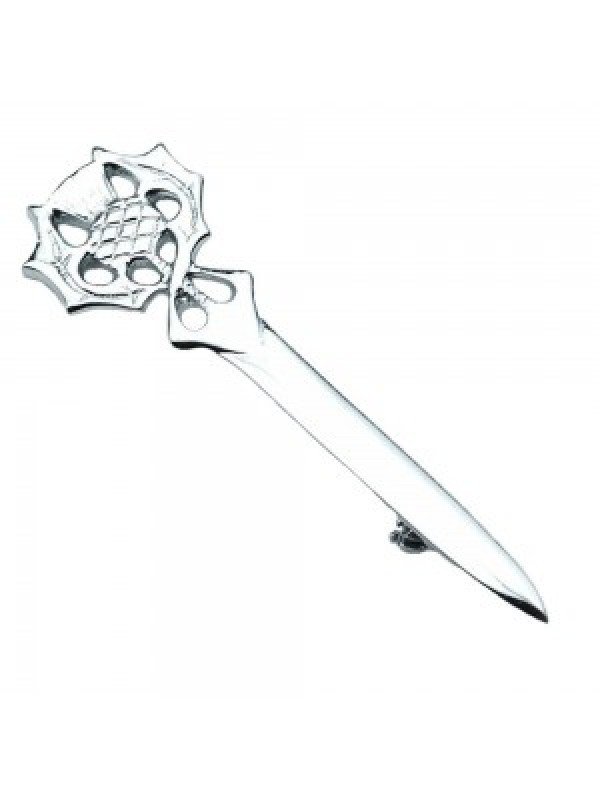 Thistle Head Kilt Pin | Pin With Chrome Finish | Cheap Kilt
