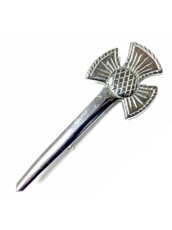 Celtic Design Scottish Kilt Pin | Pin With Chrome Finish | Cheap Kilt