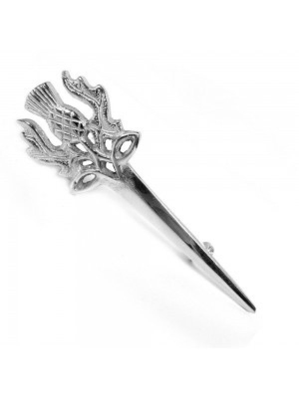 Scottish Thistle Head Kilt Pin | Chrome Finish Kilt Pin | Cheap Kilt