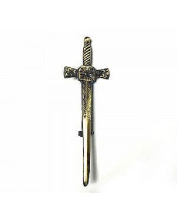 Broadsword Claymore Sword Kilt Pin | Masonic Head Kilt Pin | Cheap Kilt