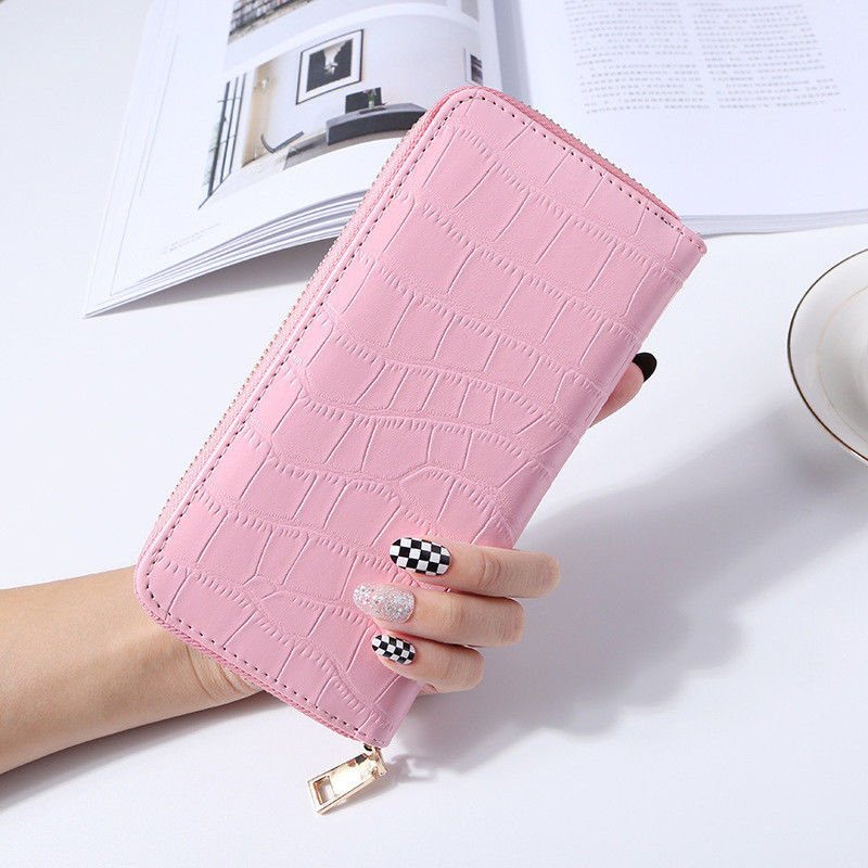 New Stylish Synthetic Leather Long Wallet Card Holder Purse Fit 5.5 ...