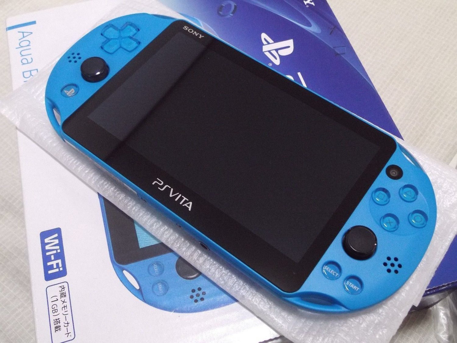 PlayStation Vita WiFi Console System PCH2000 AQUA BLUE PS Vita