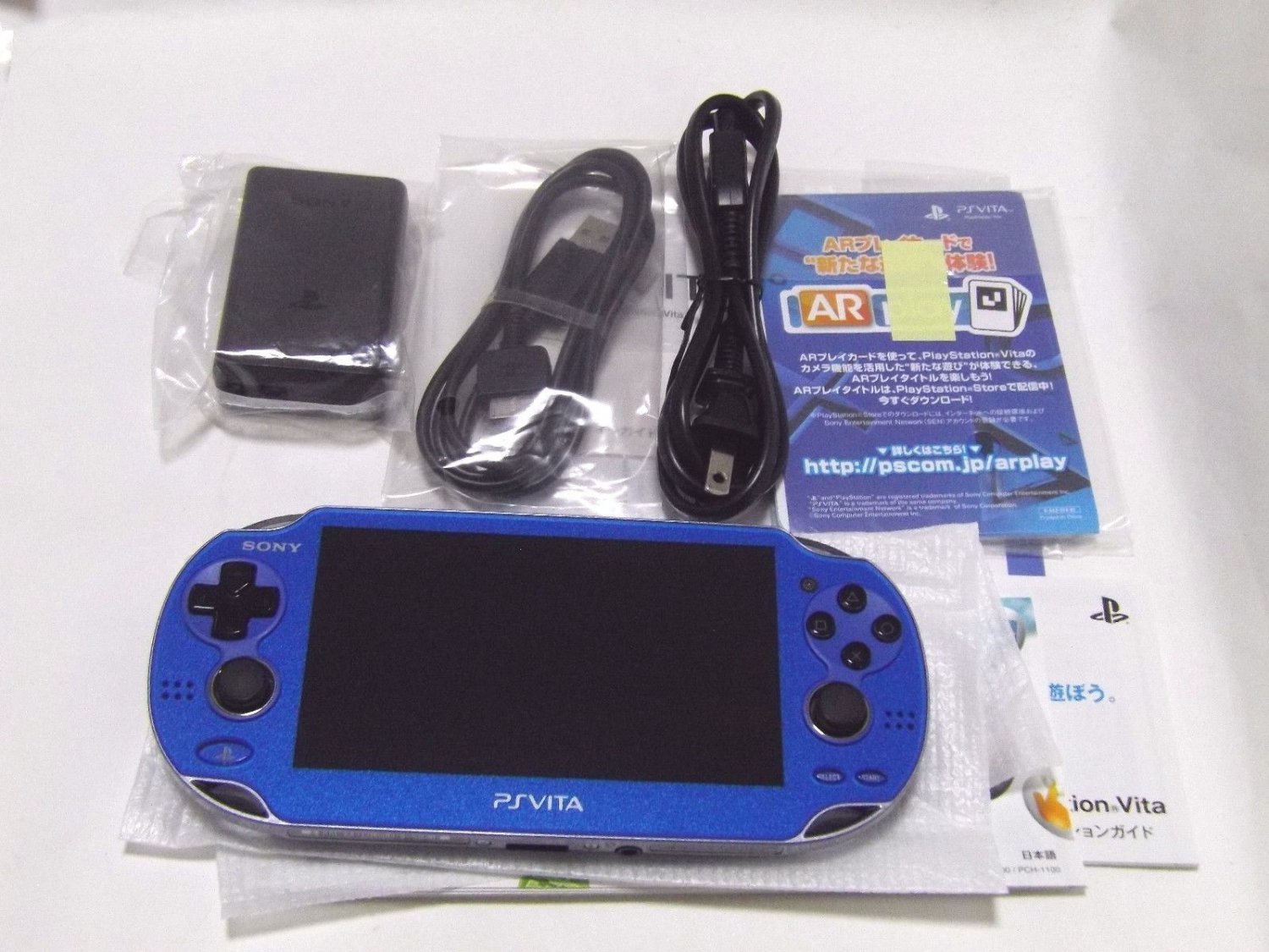 SALE SONY PS Vita PCH1000 ZA04 Blue Wifi Model Console