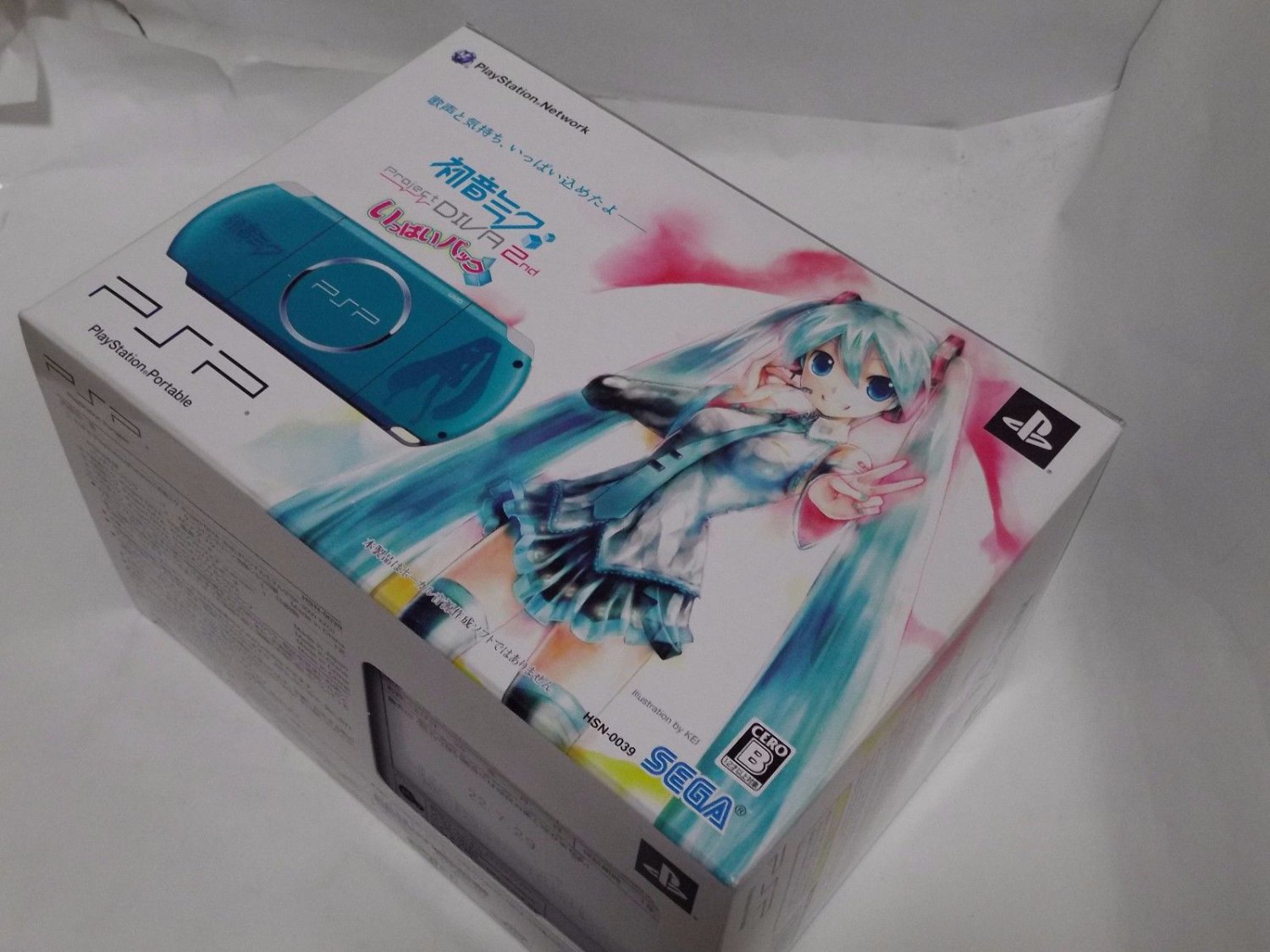 Playstation Portable PSP Console HATSUNE MIKU Project DIVA 2nd Limited Model