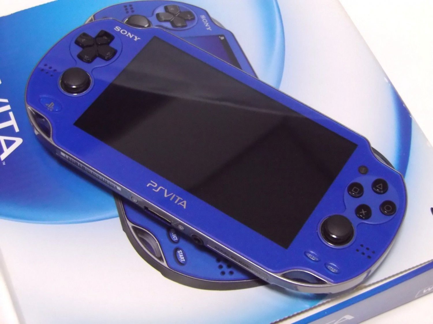 USED SONY PS Vita Console System PCH-1000 ZA04 BLUE Wi-fi Model
