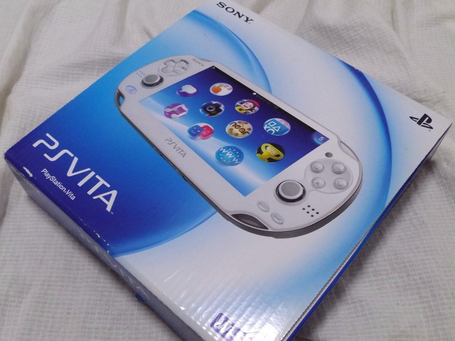 USED SONY PS Vita Console System PCH1000 ZA02 WHITE Wifi Model