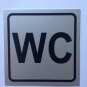 Aluminium Toilet Signs and Disabled Toilet Signs ~ Stick on signs. FREE SHIP