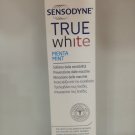 SENSODYNE® TRUE WHITE MINT TASTE TOOTHPASTE. WHITENING. FOR SENSITIVE TEETH.