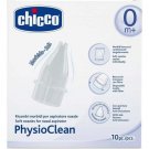 Chicco soft nozzles for nasal aspirator. 10 Pieces. Anatomical Nozzle