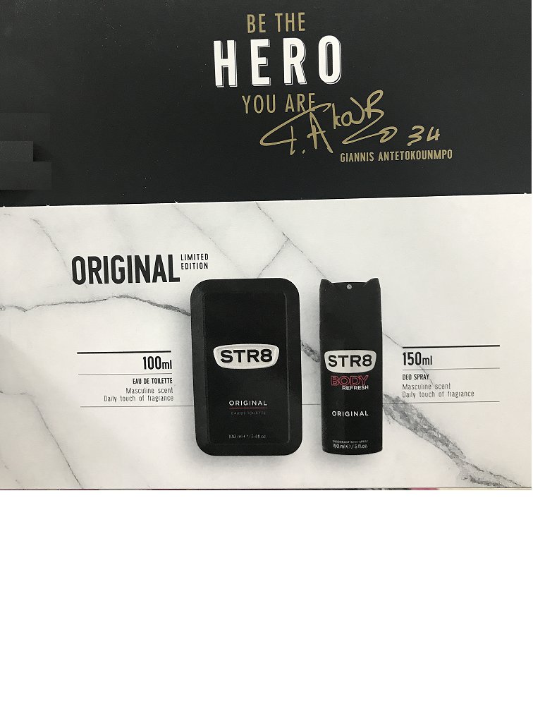 STR8 - ORIGINAL SPRAY - EAU DE TOILETTE COLOGNE MEN In Tin Box 100ml + DEO 150ml
