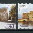 Cyprus 2017 MNH Castles Pafos Larnaca Castle Europa 2v Set Architecture Stamps