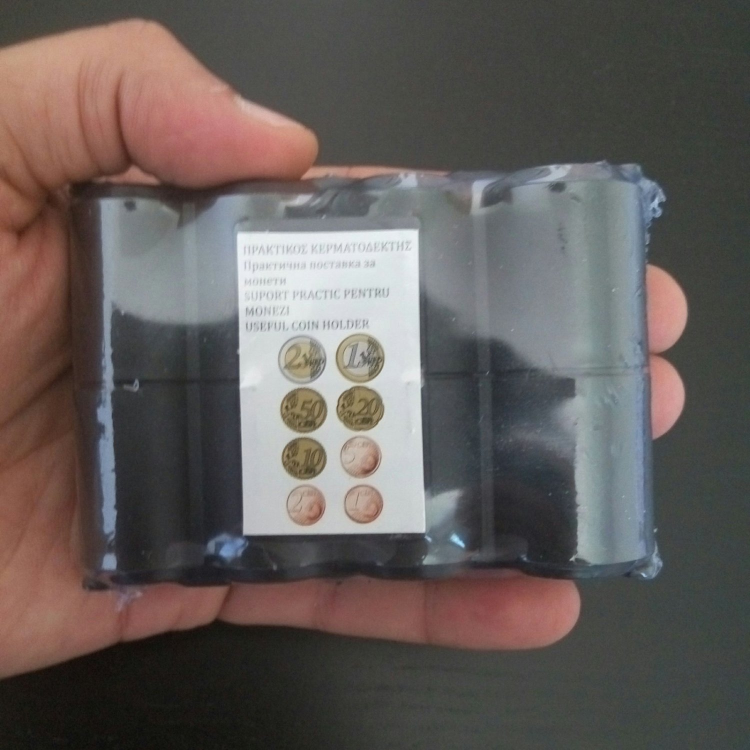 Euro Coin Holder Organizer Pocket Fit Travel Dispenser ( all 8 coin sizes )