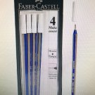 FABER-CASTELL GOLDFABER 030 NEEDLE POINT BLUE INK PEN 4pcs IN A BLISTER CARD