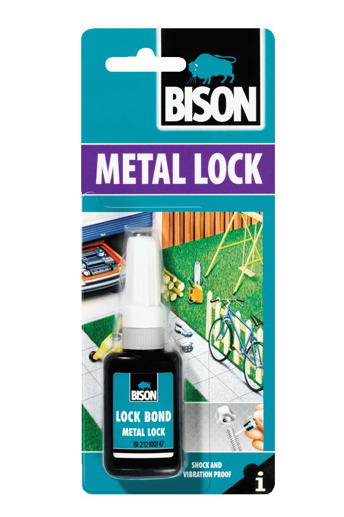 Bison Metal Thread Lock 10ml Tube. Locking And Sealing Agent For Bolts, Nuts