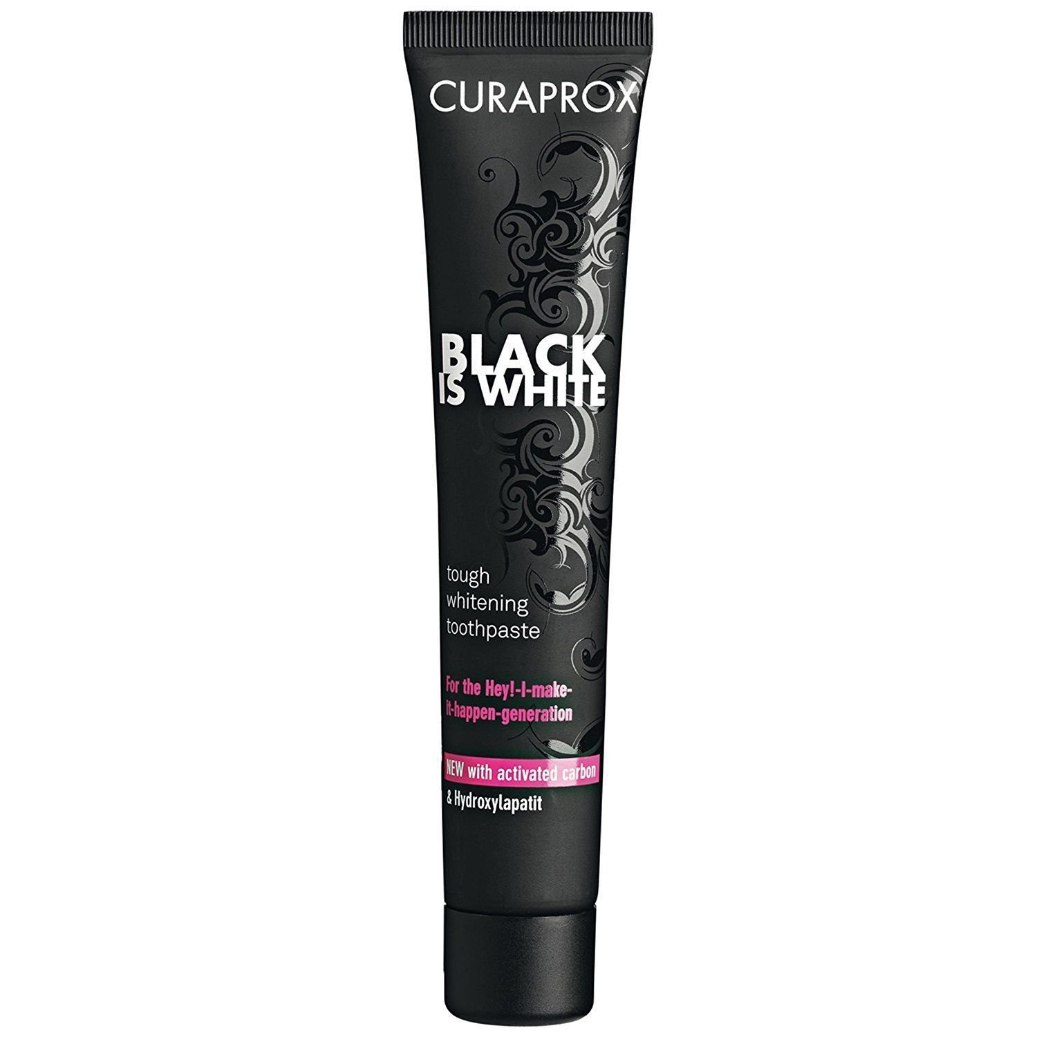 CURAPROX - BLACK IS WHITE Toothpaste Whitening Charcoal Tooth paste 90ml