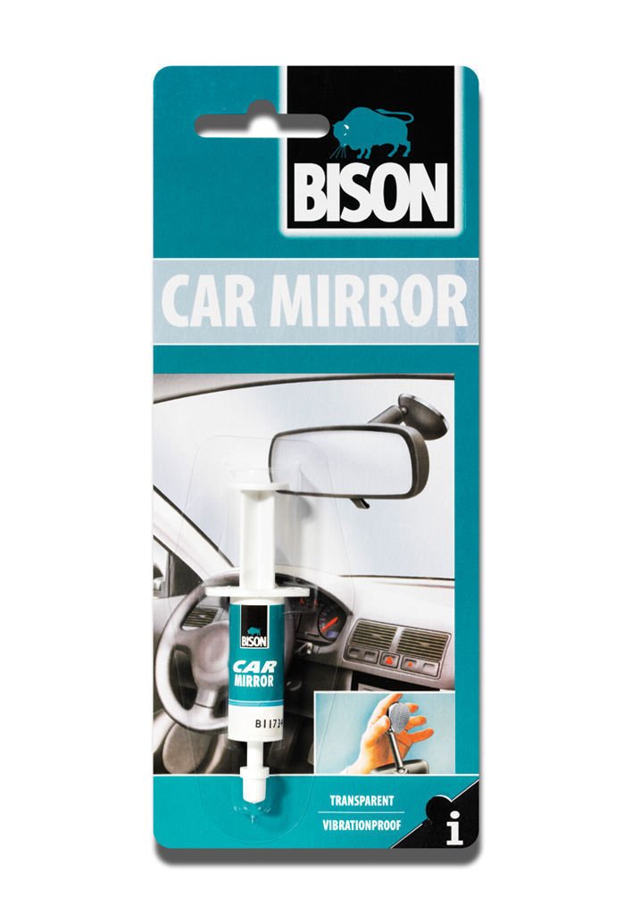 Bison Rear View Car Mirror Adhesive Stick Bonder-Glass, Metal, Antenna Glue 2ml