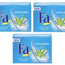 Fa Cream Soap - Vitalizing Aqua - Aquatic Fresh -3 or 5  Hand Care Bar New Boxed