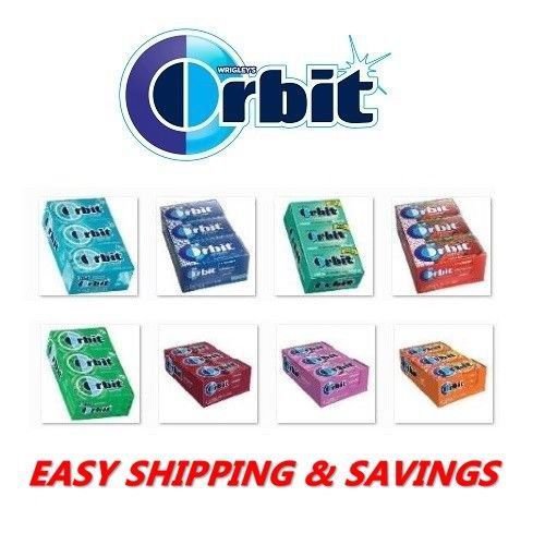 ORBIT GUM BY WRIGLEY'S MINT FRESH 12 PACK MANY FLAVOR OPTIONS + EASY SHIPPING