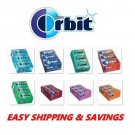 ORBIT GUM BY WRIGLEY'S MINT FRESH 12 PACK MANY FLAVOR OPTIONS + EASY SHIPPING