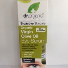 DR ORGANIC Virgin Olive Oil EYE SERUM 15ml. Anti Wrinkle, Reduces Under Eye Bags