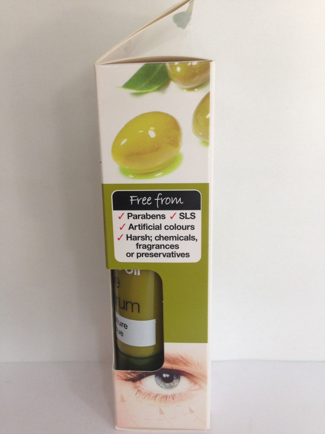 DR ORGANIC Virgin Olive Oil EYE SERUM 15ml. Anti Wrinkle, Reduces Under