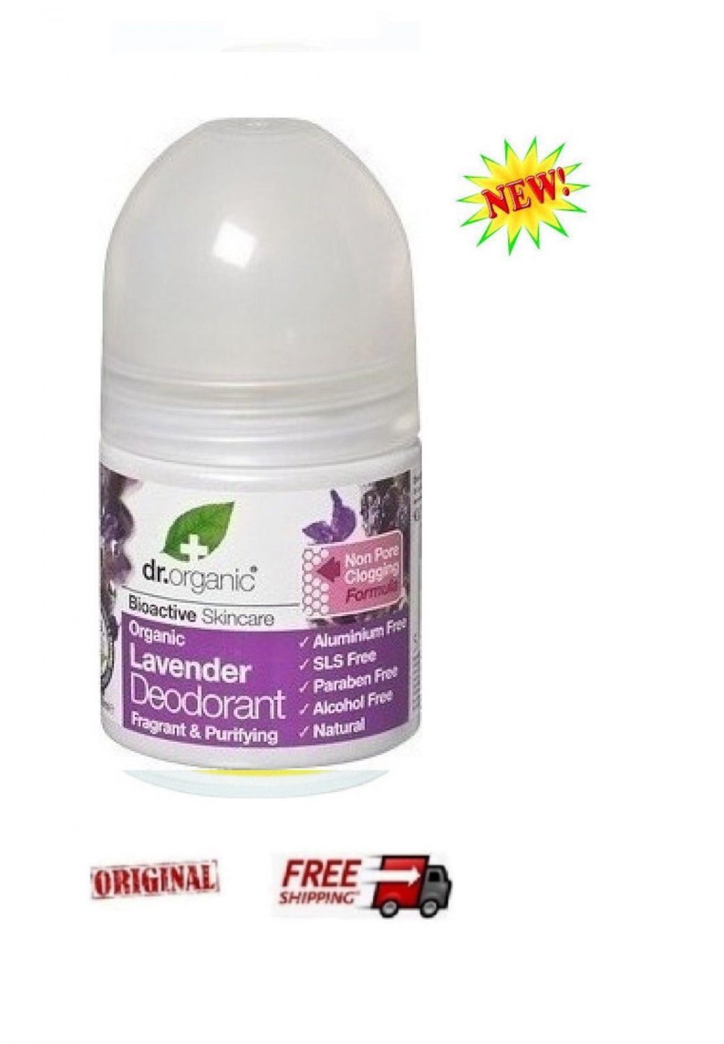 DR. ORGANIC LAVENDER SPECIAL BIOACTIVE DEODORANT ROLL ON- 50ml GREAT FRAGRANT