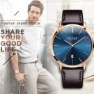 MENS Luxury Ultrathin Wrist Watches Leather Strap Waterproof 30M Stylish Watches
