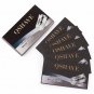 Qshave Double Edge Safety Straight Razor Blades Made in USA, 25 Titanium Blades