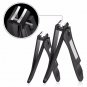 Professional Nail Clipper Set Black Stainless Steel Curved Blades Manicure Set