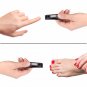 Professional Nail Clipper Set Black Stainless Steel Curved Blades Manicure Set