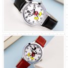 Disney Mickey Mouse Original Watch Boy Girl Fashion Leather Band Quartz Watches