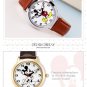 Disney Mickey Mouse Original Watch Boy Girl Fashion Leather Band Quartz Watches