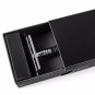 Qshave Short Handle Classic Safety Razor Double Edge Mens Gift Box Pack 5 blades