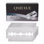 Qshave Short Handle Classic Safety Razor Double Edge Mens Gift Box Pack 5 blades