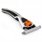 Qshave 6 Blade Razor Shaver for Man Swivel Ball Technology 1 Handle + 2 Blades
