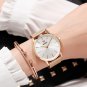 Disney Mickey Ladies Rose Gold Waterproof Full Steel Round Simple Fashion Watch
