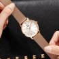 Disney Mickey Ladies Rose Gold Waterproof Full Steel Round Simple Fashion Watch