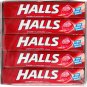 HALLS COUGH SUPPRESSANT DROPS RELIEVES SOAR THROAT & HOARSENESS - 12 PACK