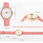 Disney Mickey Mouse Luxury Quartz Watch Round Bling Crystal Stone Cutie Leather